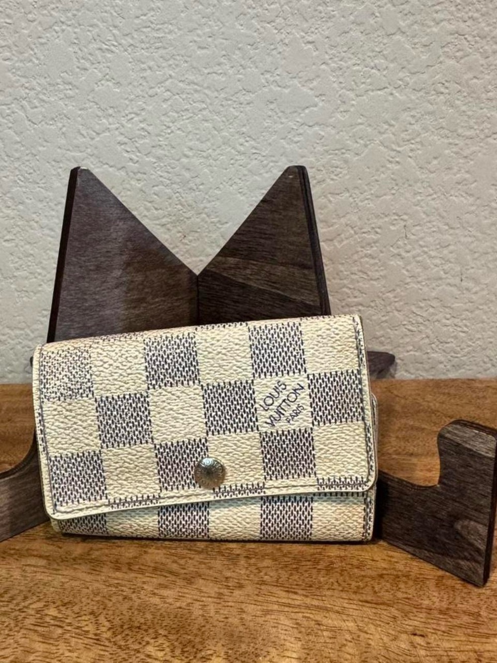 Louis Vuitton Damier Azur key case
